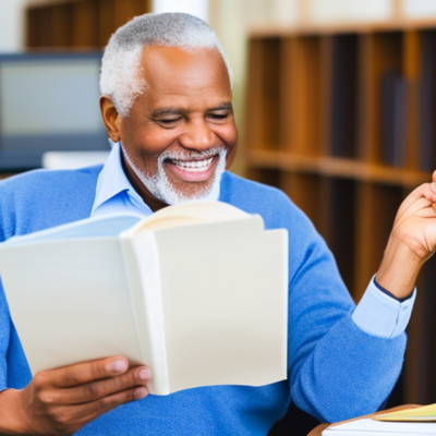 old person looking at papers - representing Intellectual Development