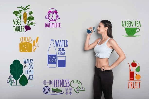 Women Drink Healthy Drink