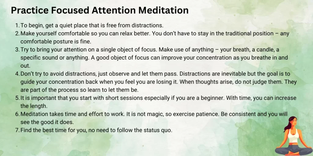 Practice Focused Attention Meditation