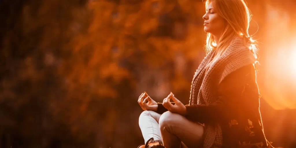 A Lady Do a Meditation In a Silent Place