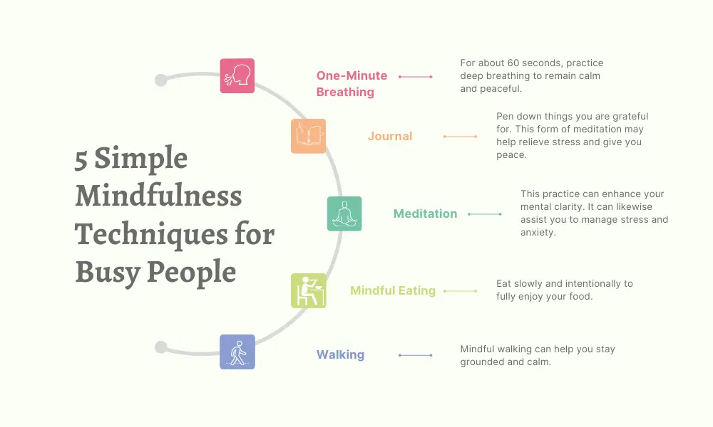 5 Simple Mindfulness Techniques for Busy People